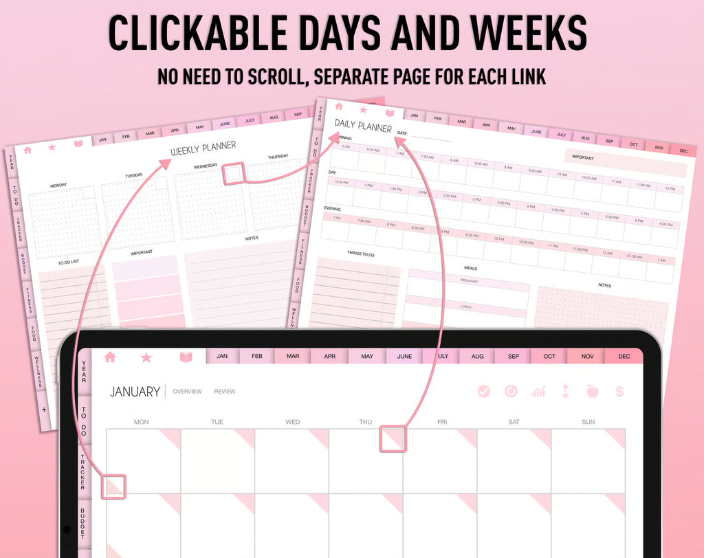 Pink Digital Planner